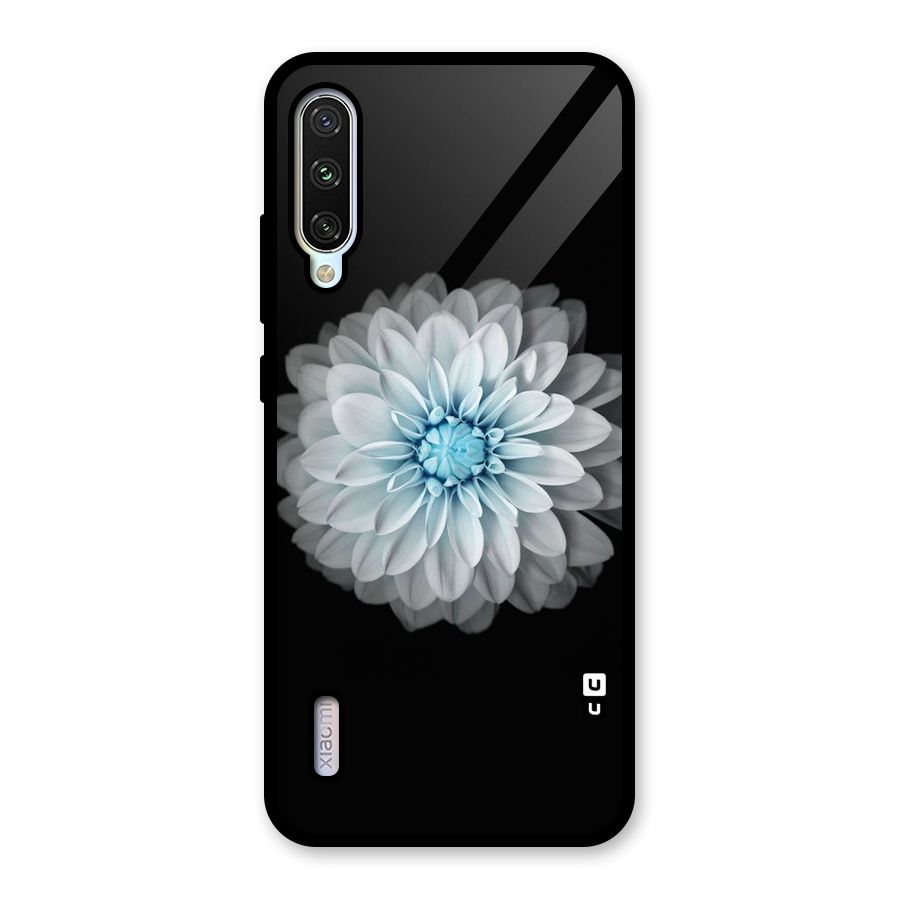 White Bloom Glass Back Case for Mi A3