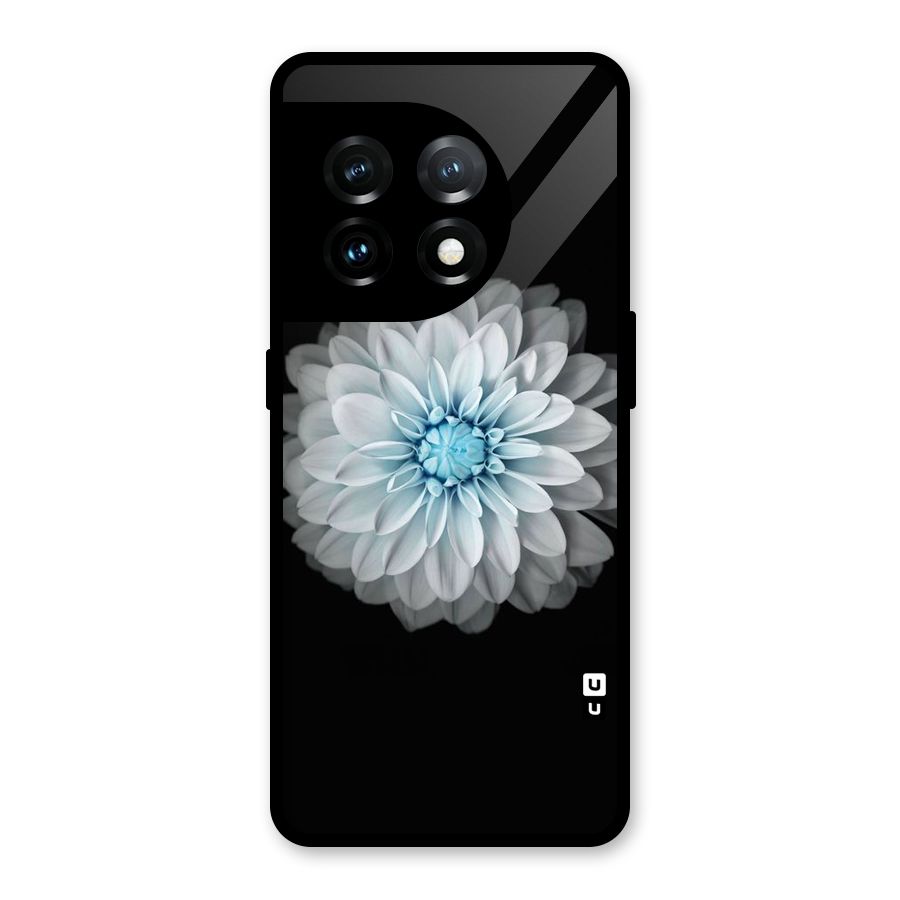 White Bloom Glass Back Case for OnePlus 11