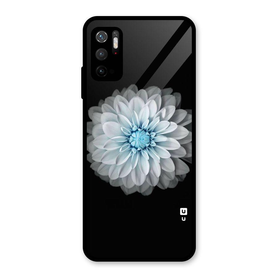 White Bloom Glass Back Case for Poco M3 Pro 5G