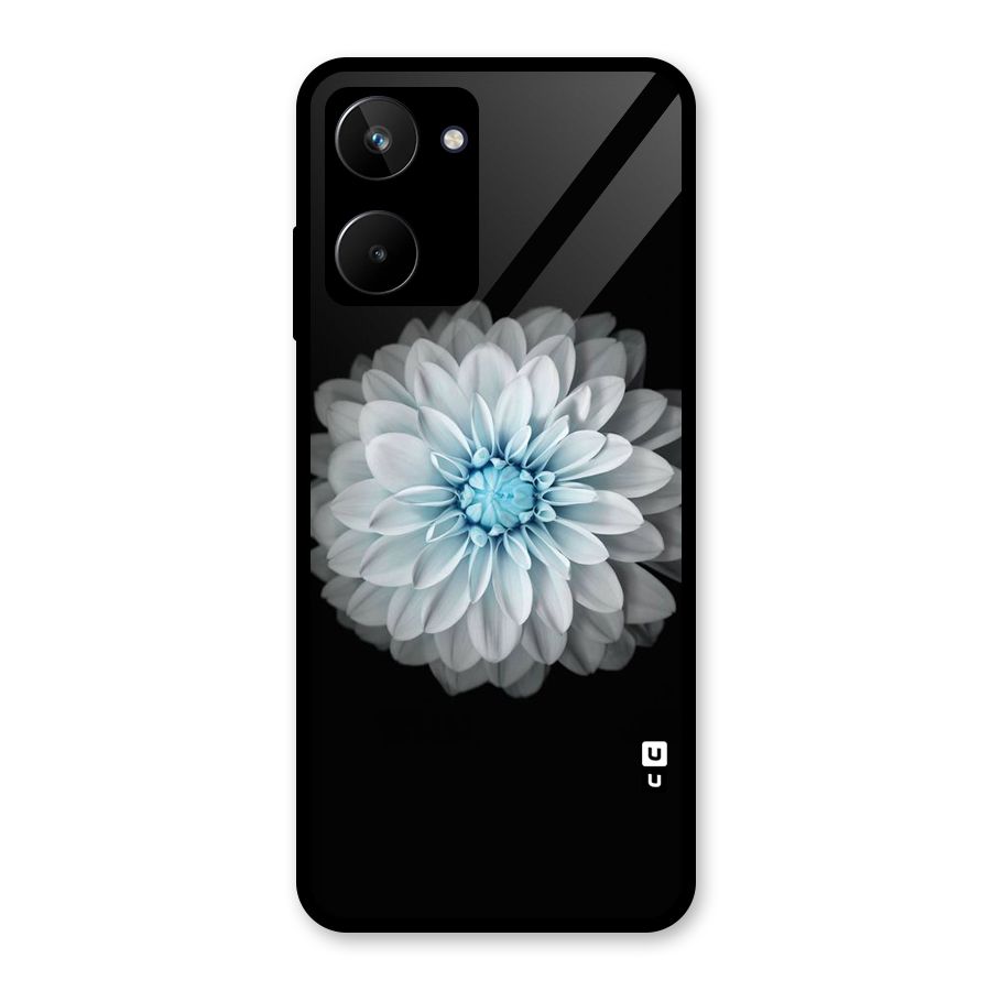 White Bloom Glass Back Case for Realme 10