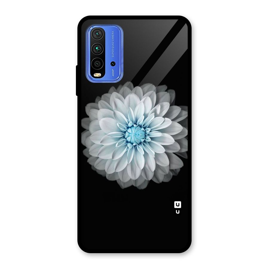 White Bloom Glass Back Case for Redmi 9 Power