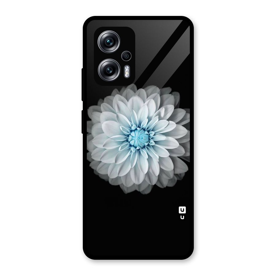 White Bloom Glass Back Case for Redmi K50i