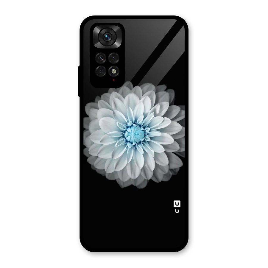 White Bloom Glass Back Case for Redmi Note 11