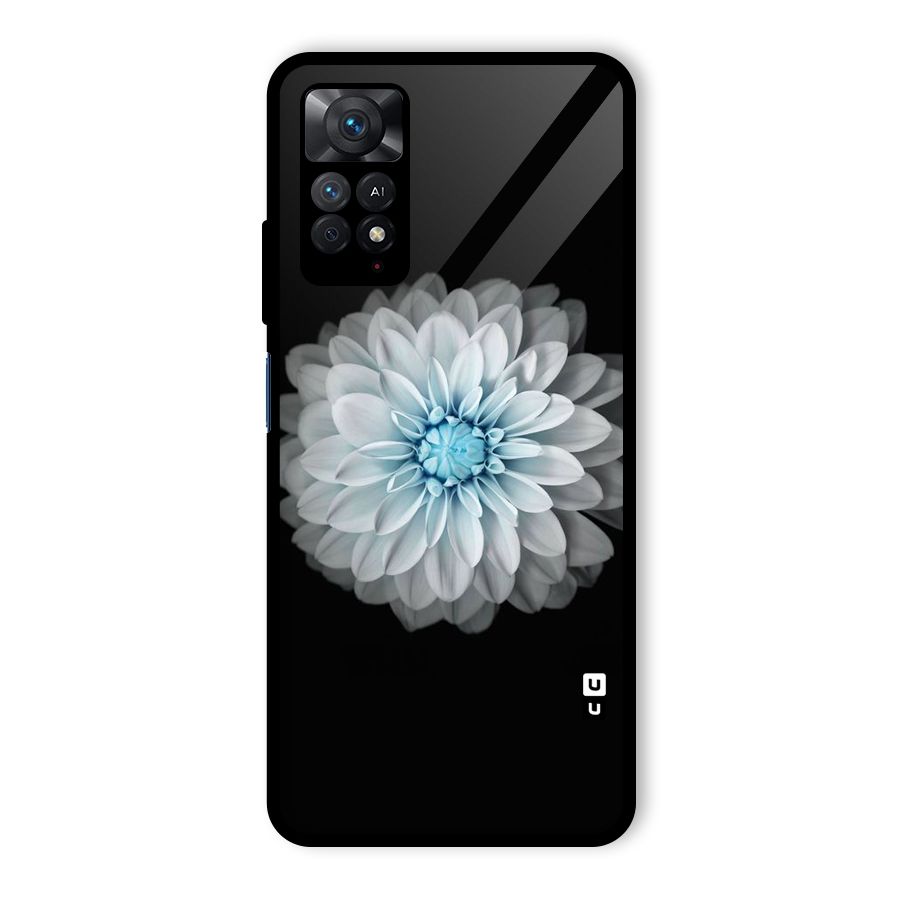 White Bloom Glass Back Case for Redmi Note 11 Pro