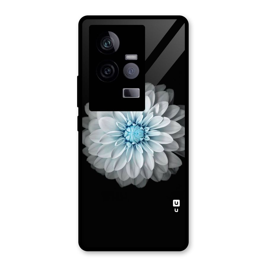 White Bloom Glass Back Case for Vivo iQOO 11 5G