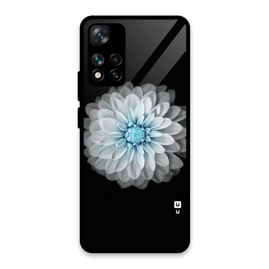 White Bloom Glass Back Case for Xiaomi 11i HyperCharge 5G