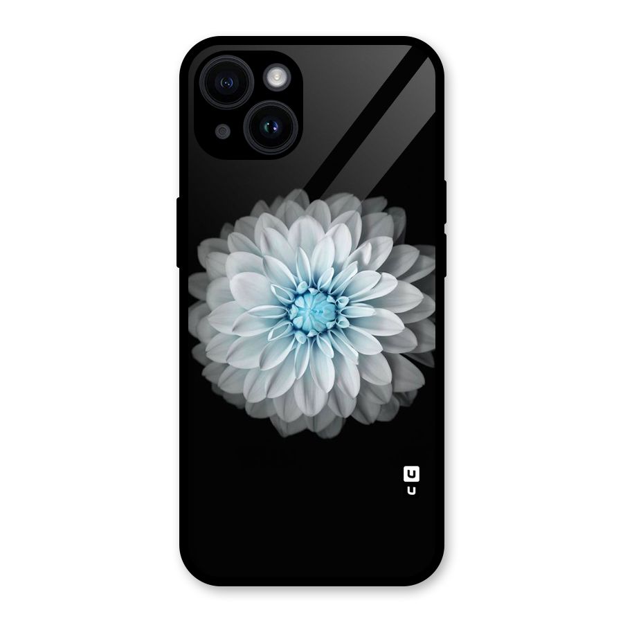 White Bloom Glass Back Case for iPhone 14