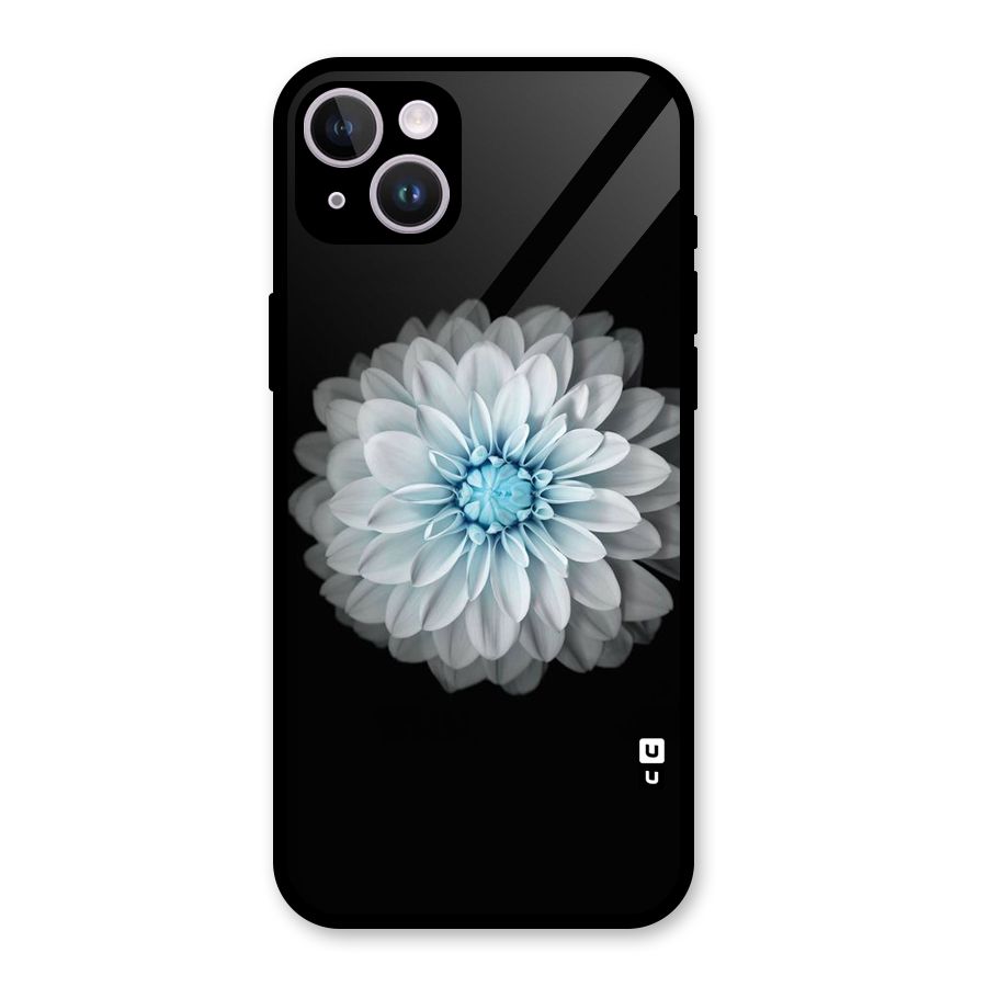 White Bloom Glass Back Case for iPhone 14 Plus