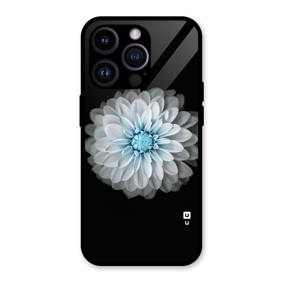 White Bloom Glass Back Case for iPhone 14 Pro
