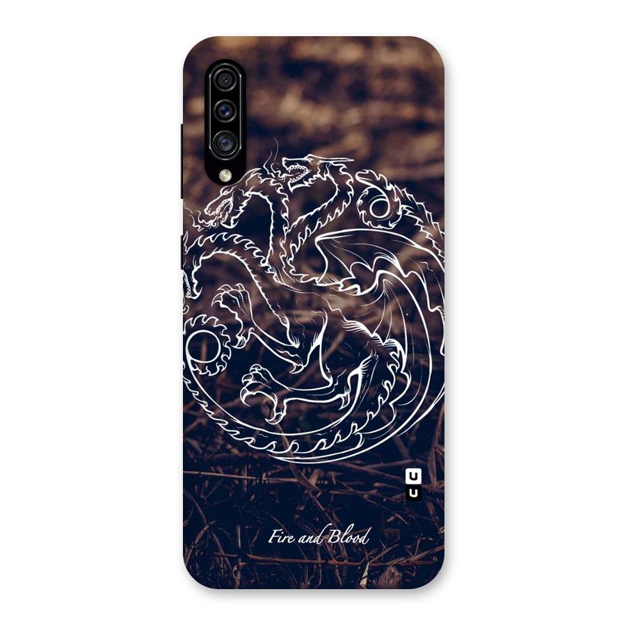 White Circle Back Case for Galaxy A30s