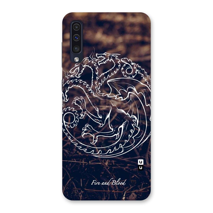 White Circle Back Case for Galaxy A50