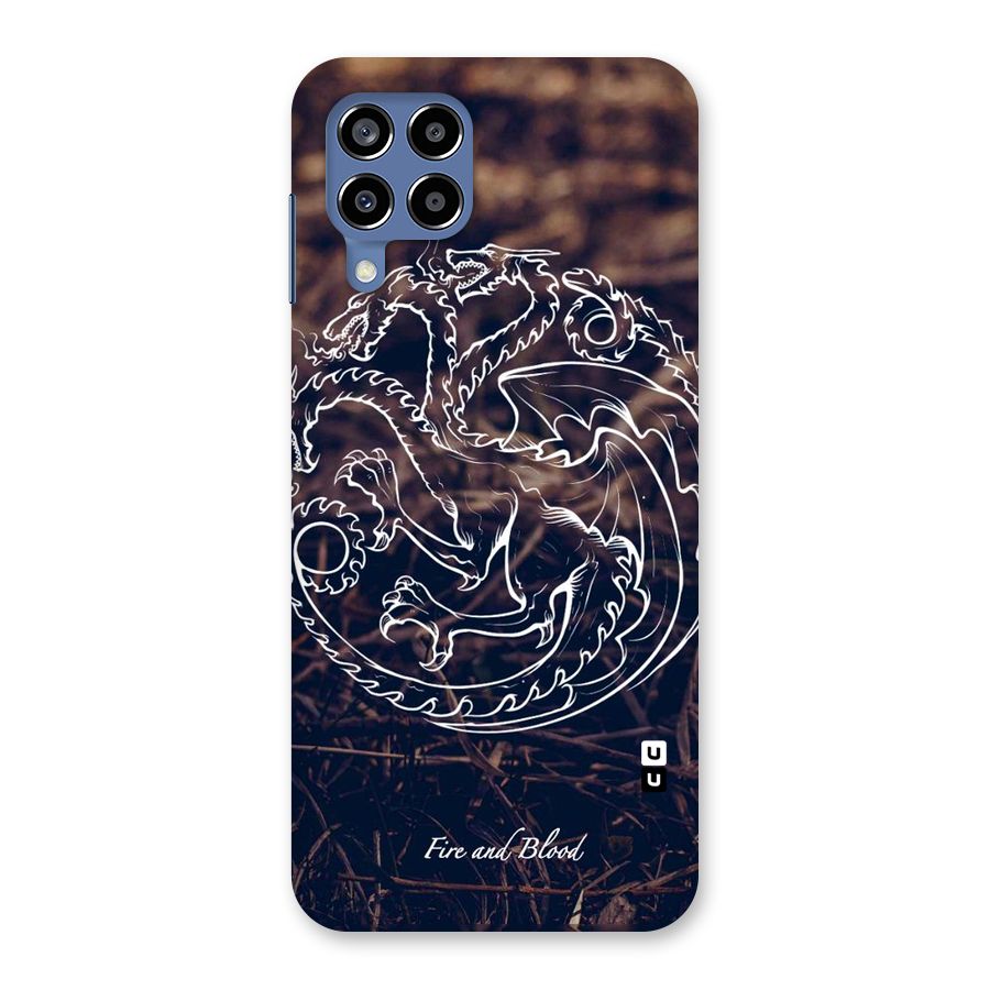 White Circle Back Case for Galaxy M53 5G