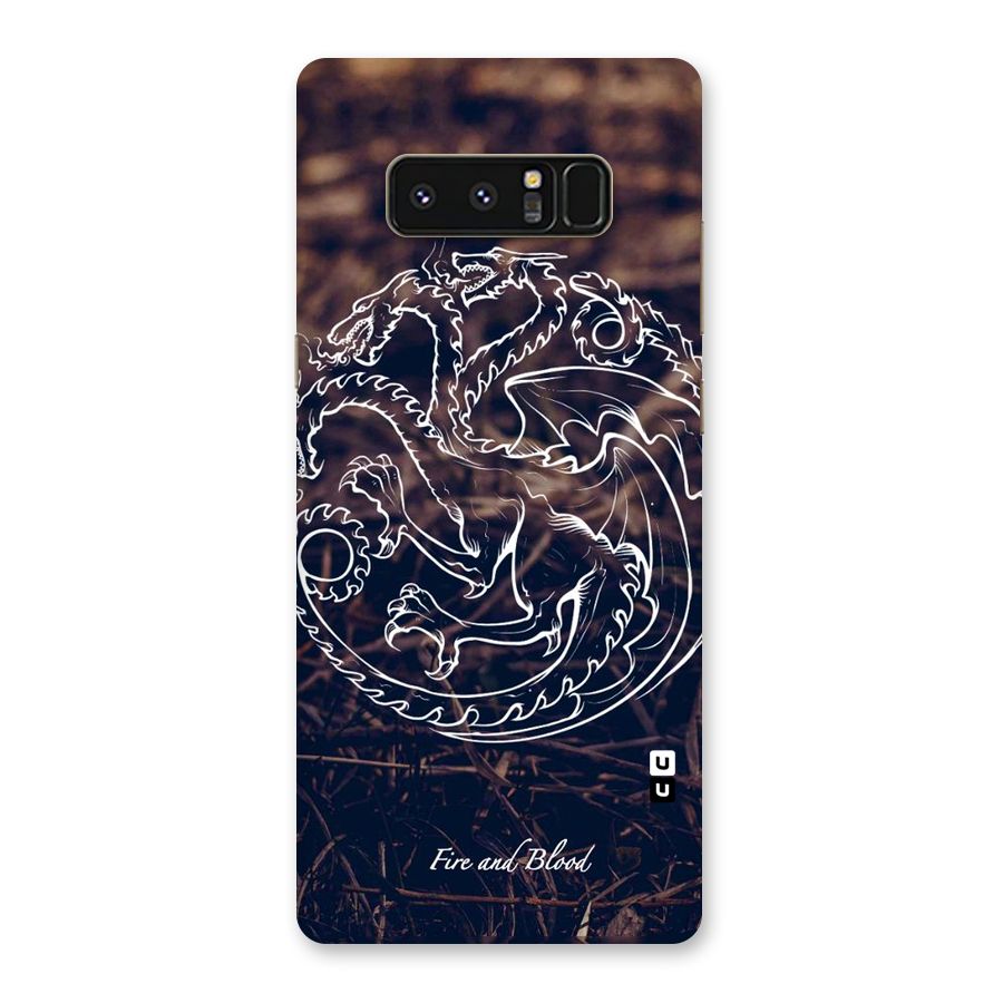 White Circle Back Case for Galaxy Note 8