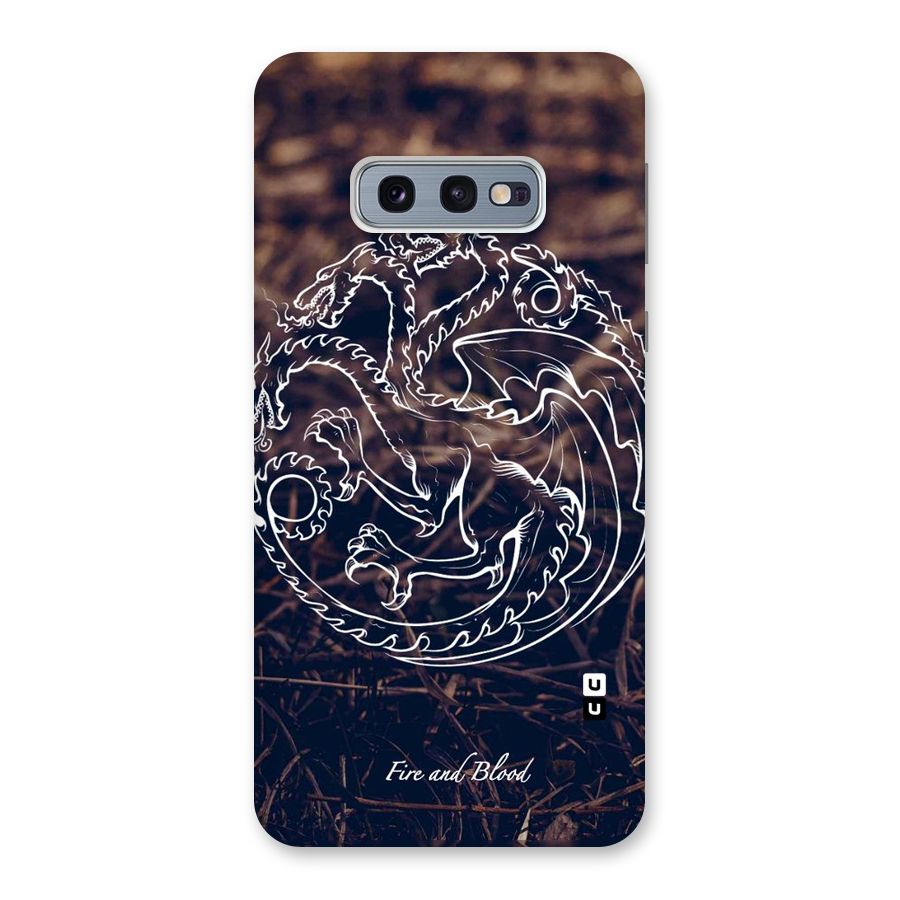 White Circle Back Case for Galaxy S10e