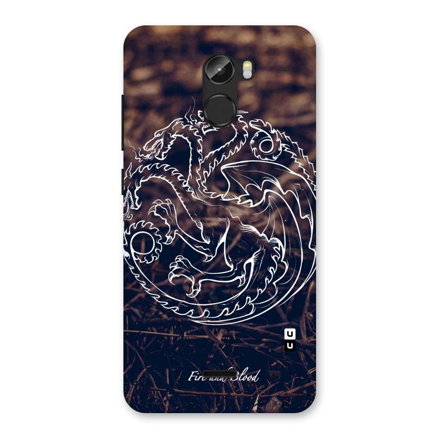 White Circle Back Case for Gionee X1