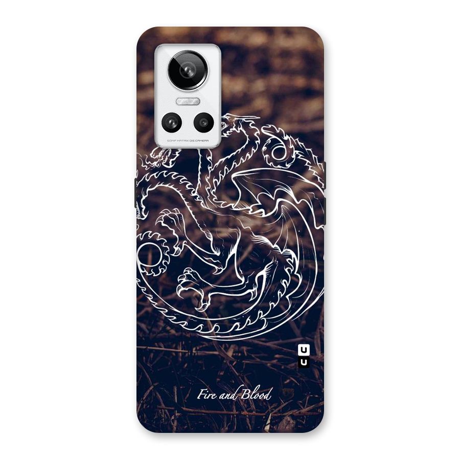 White Circle Back Case for Realme GT Neo 3