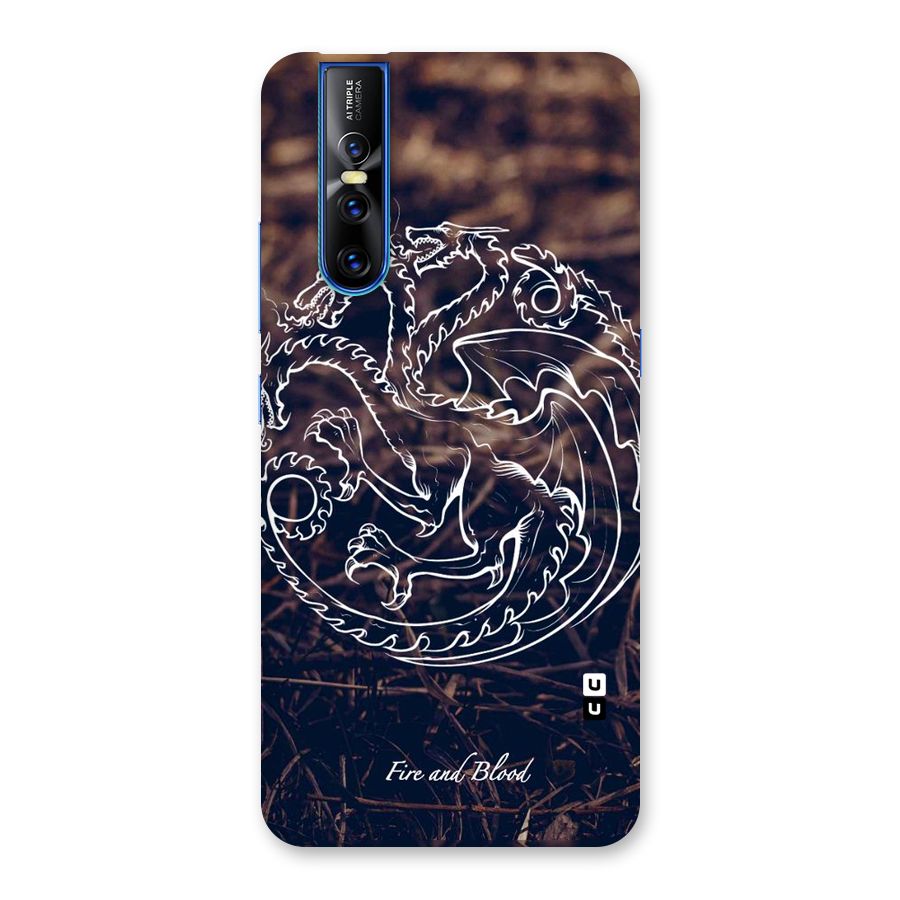 White Circle Back Case for Vivo V15 Pro