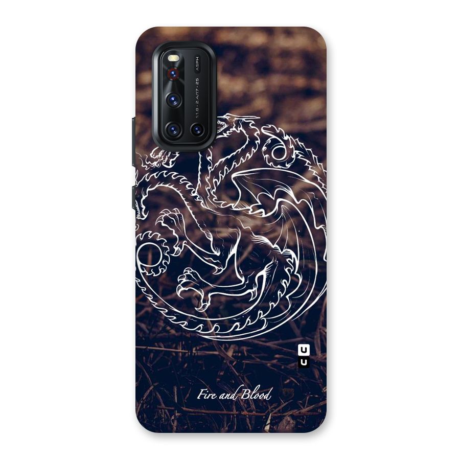 White Circle Back Case for Vivo V19