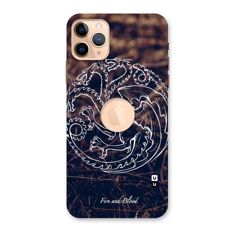 White Circle Back Case for iPhone 11 Pro Max Logo Cut