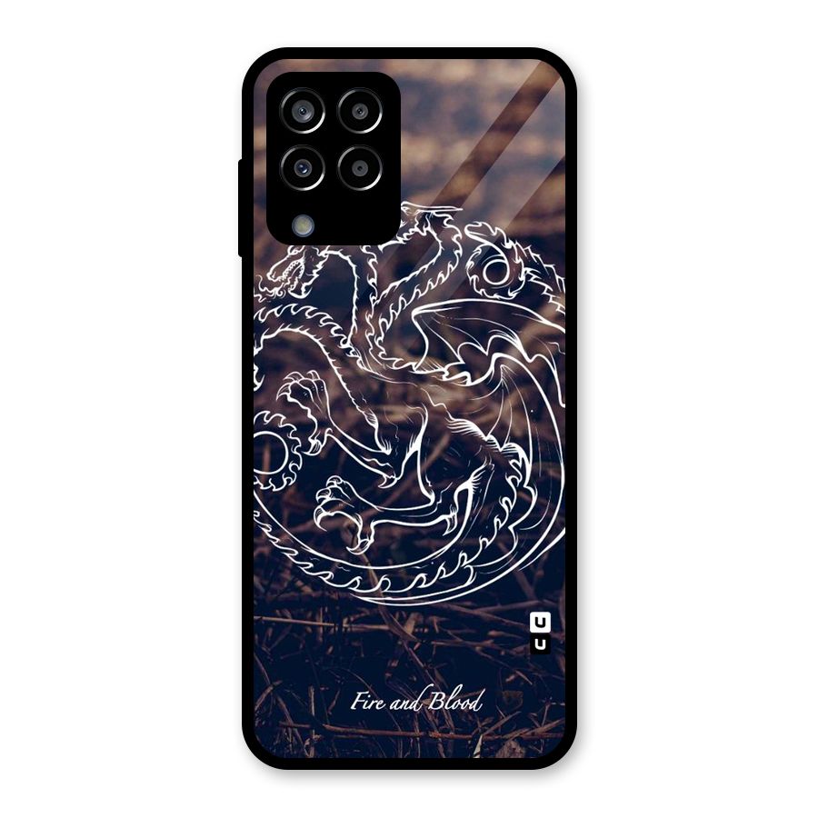 White Circle Glass Back Case for Galaxy M33