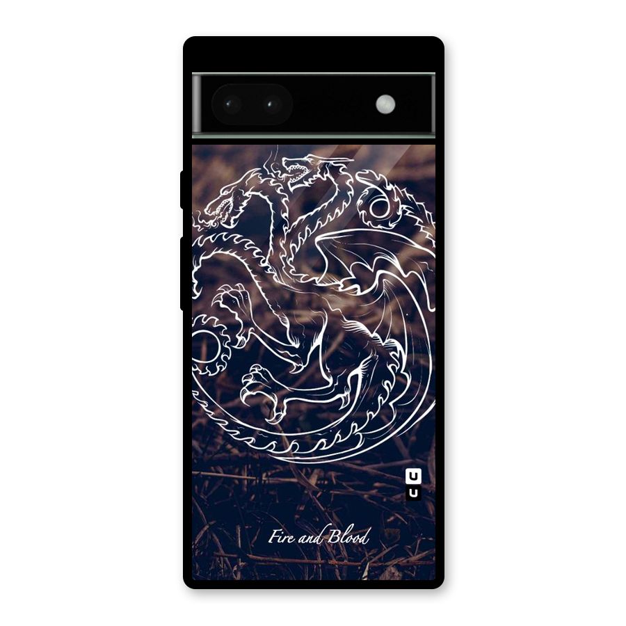 White Circle Glass Back Case for Google Pixel 6a