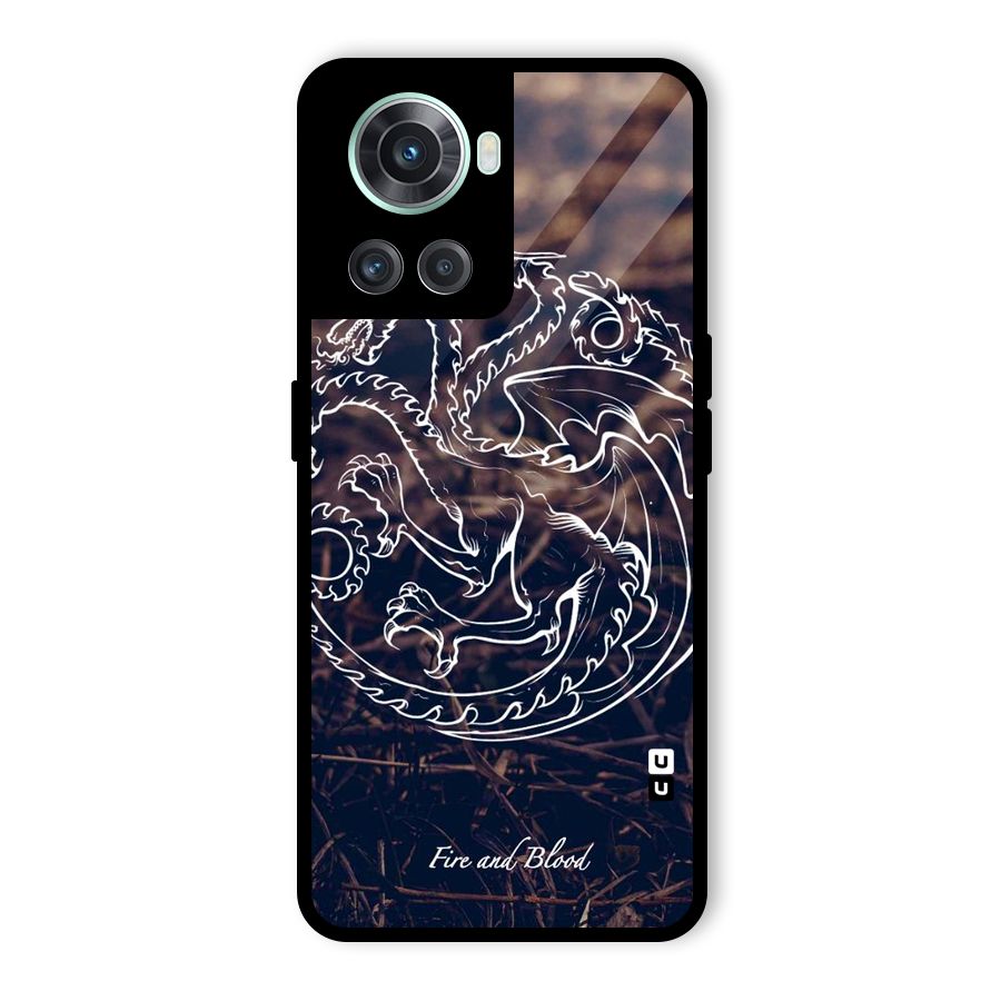 White Circle Glass Back Case for OnePlus 10R