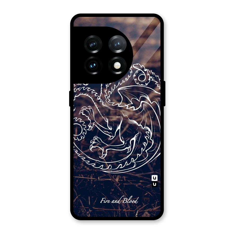 White Circle Glass Back Case for OnePlus 11