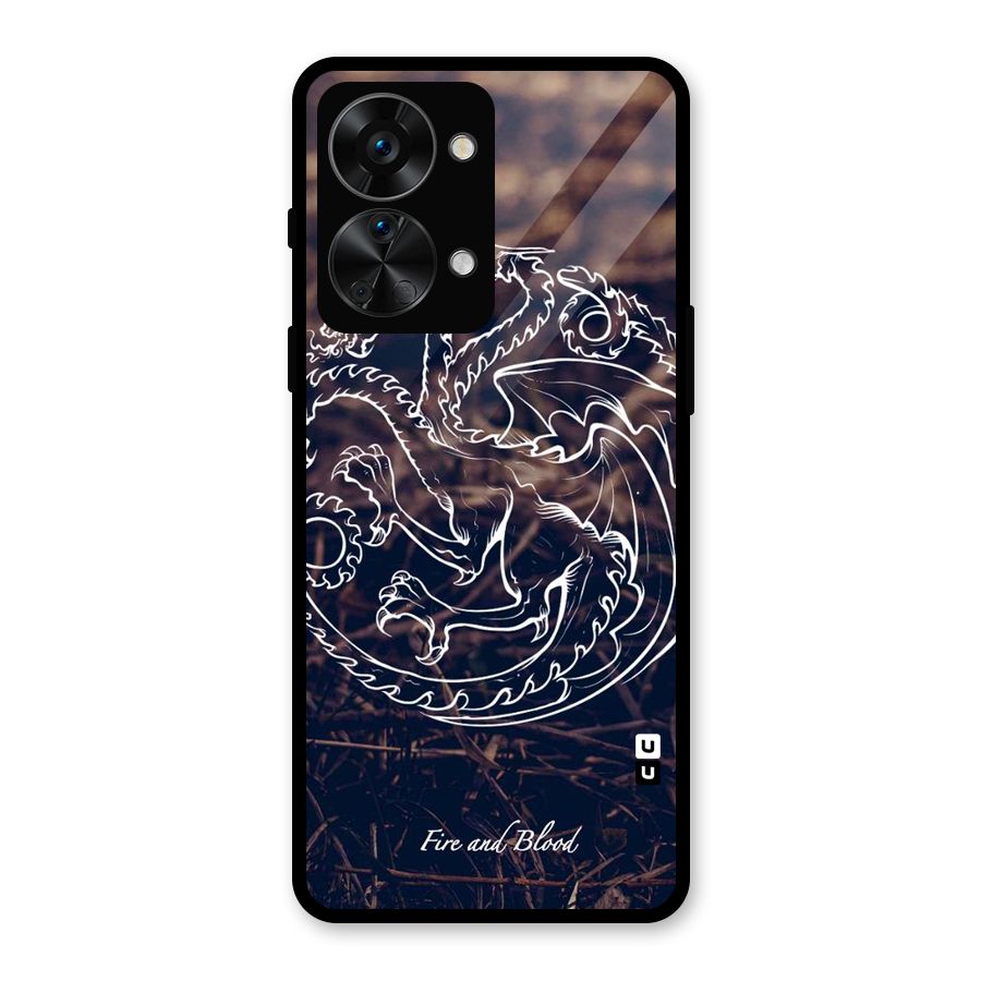 White Circle Glass Back Case for OnePlus Nord 2T