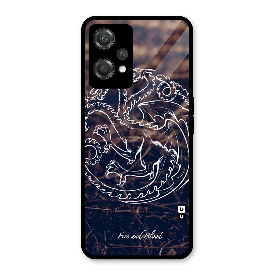 White Circle Glass Back Case for OnePlus Nord CE 2 Lite 5G