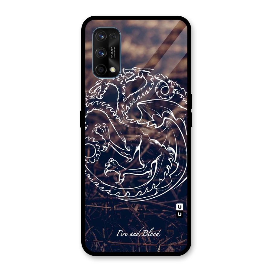 White Circle Glass Back Case for Realme 7 Pro