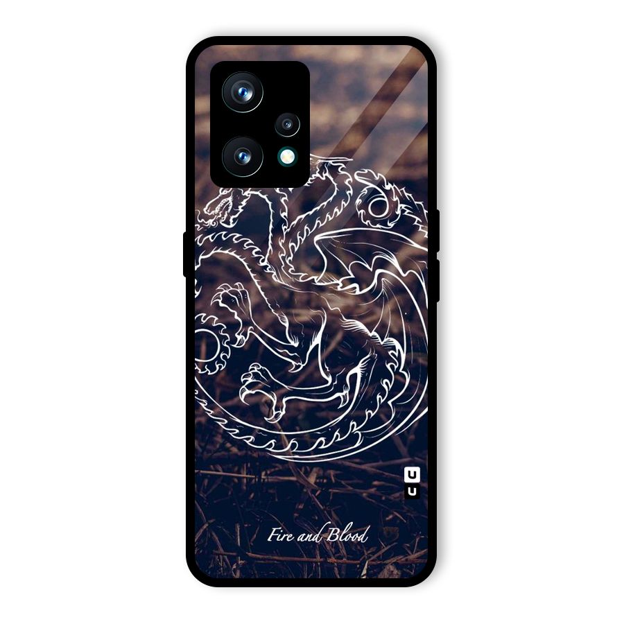 White Circle Glass Back Case for Realme 9 Pro Plus 5G