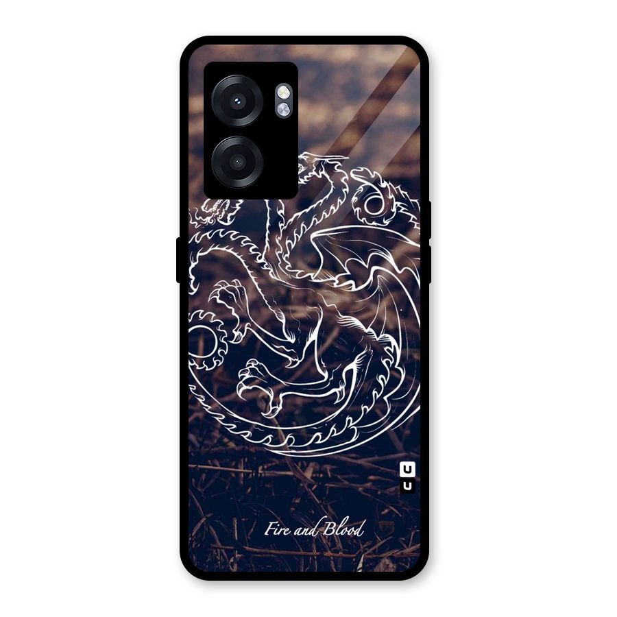 White Circle Glass Back Case for Realme Narzo 50 5G