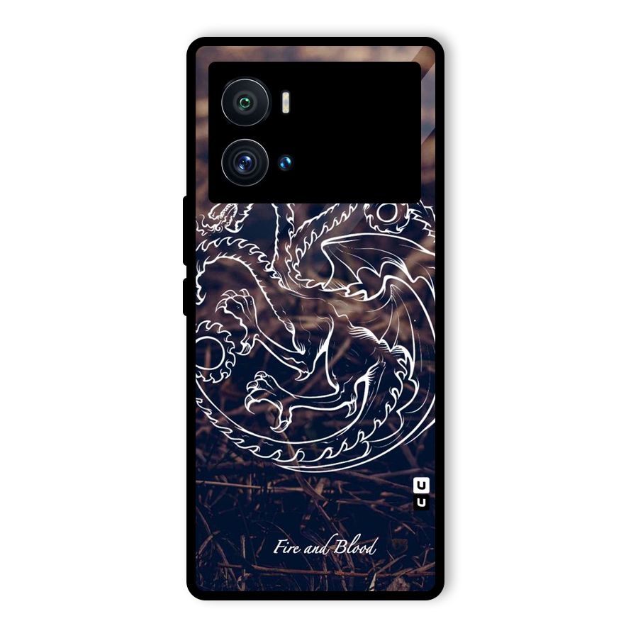 White Circle Glass Back Case for Vivo iQOO 9 Pro