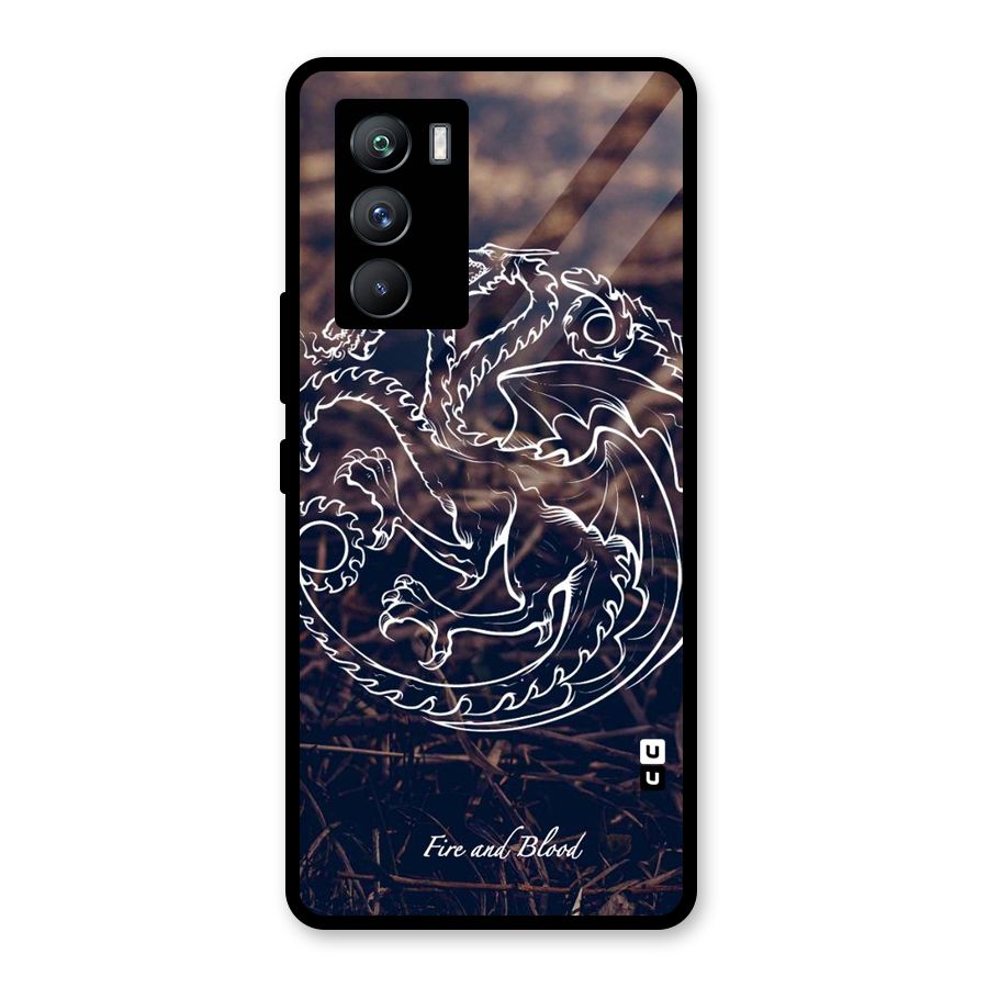 White Circle Glass Back Case for Vivo iQOO 9 SE