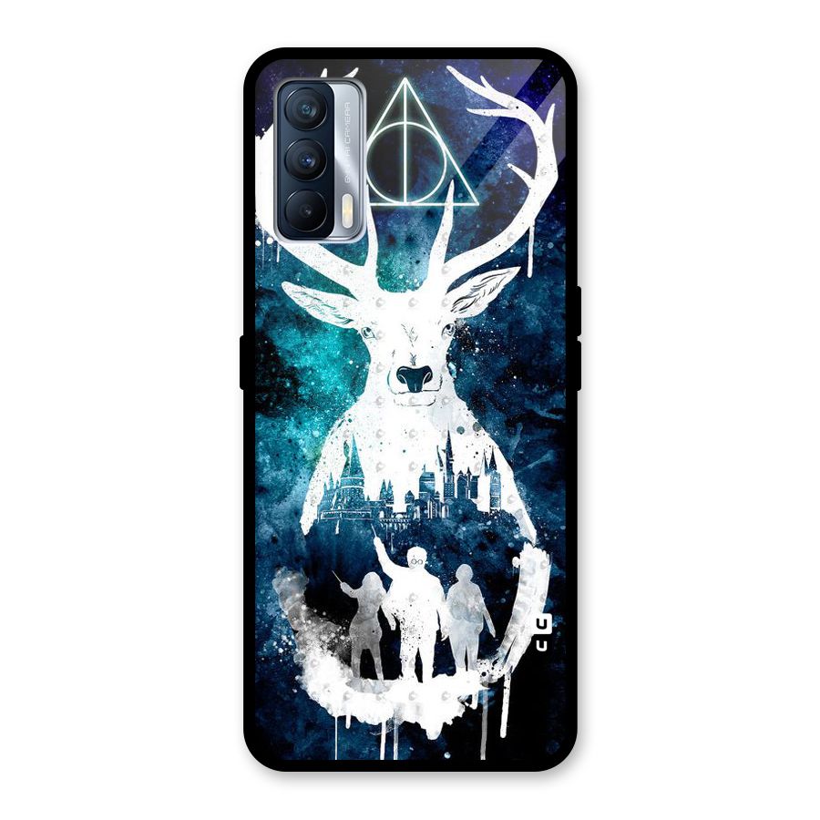 White Deer Glass Back Case for Realme X7