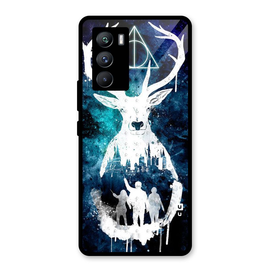 White Deer Glass Back Case for Vivo iQOO 9 SE