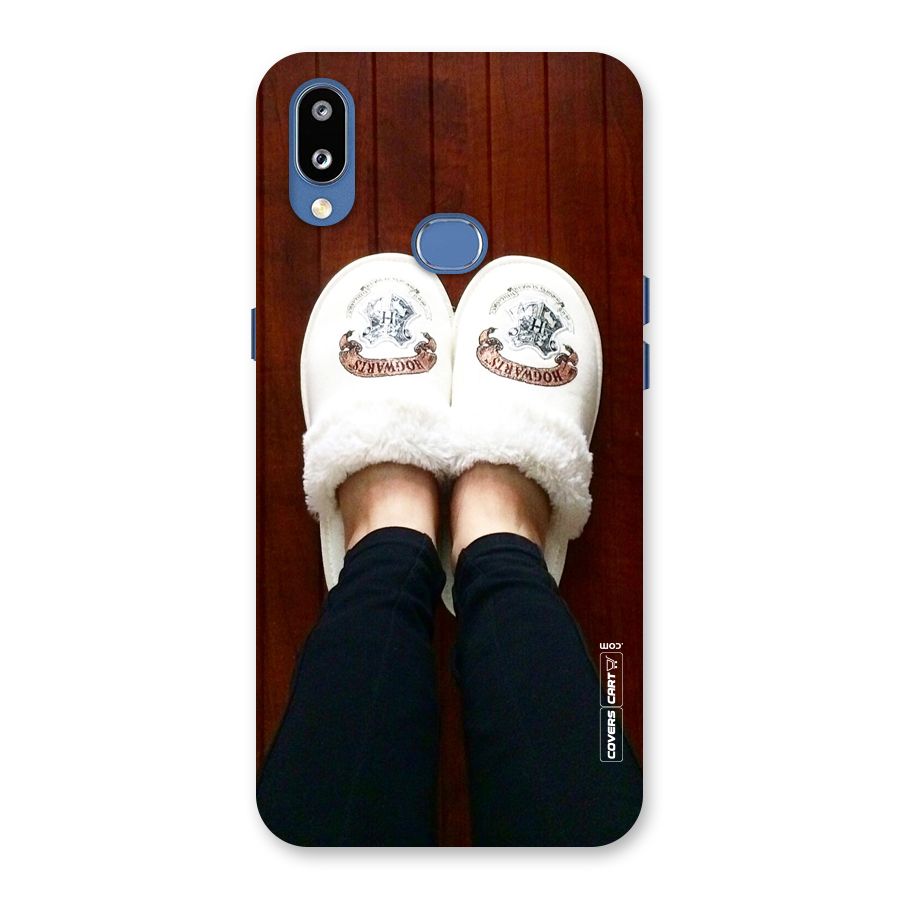 White Feets Back Case for Galaxy M01s