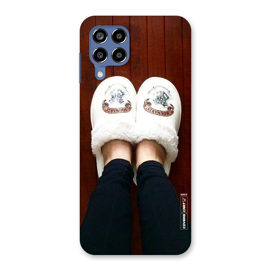 White Feets Back Case for Galaxy M53 5G