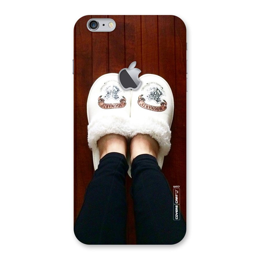 White Feets Back Case for iPhone 6 Plus 6S Plus Logo Cut