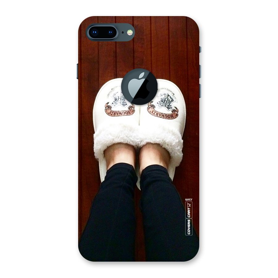 White Feets Back Case for iPhone 7 Plus Logo Cut