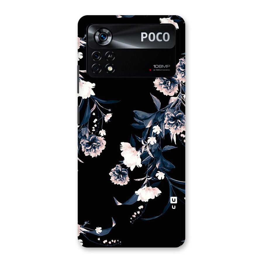 White Flora Back Case for Poco X4 Pro 5G