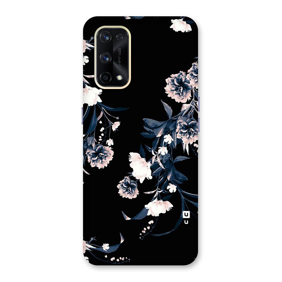 White Flora Glass Back Case for Realme X7 Pro