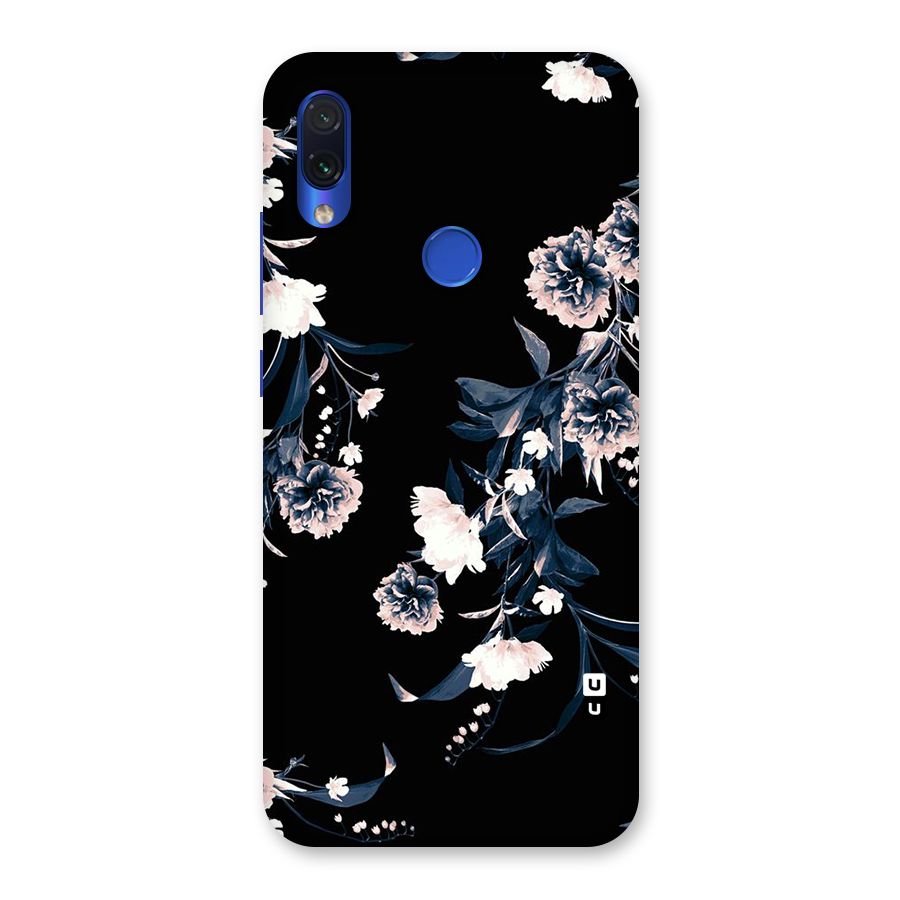 White Flora Back Case for Redmi Note 7