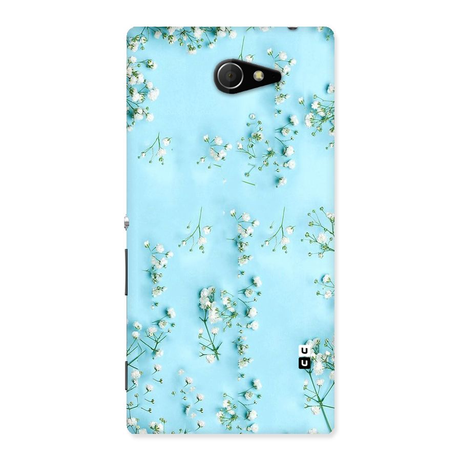 White Lily Design Back Case for Sony Xperia M2