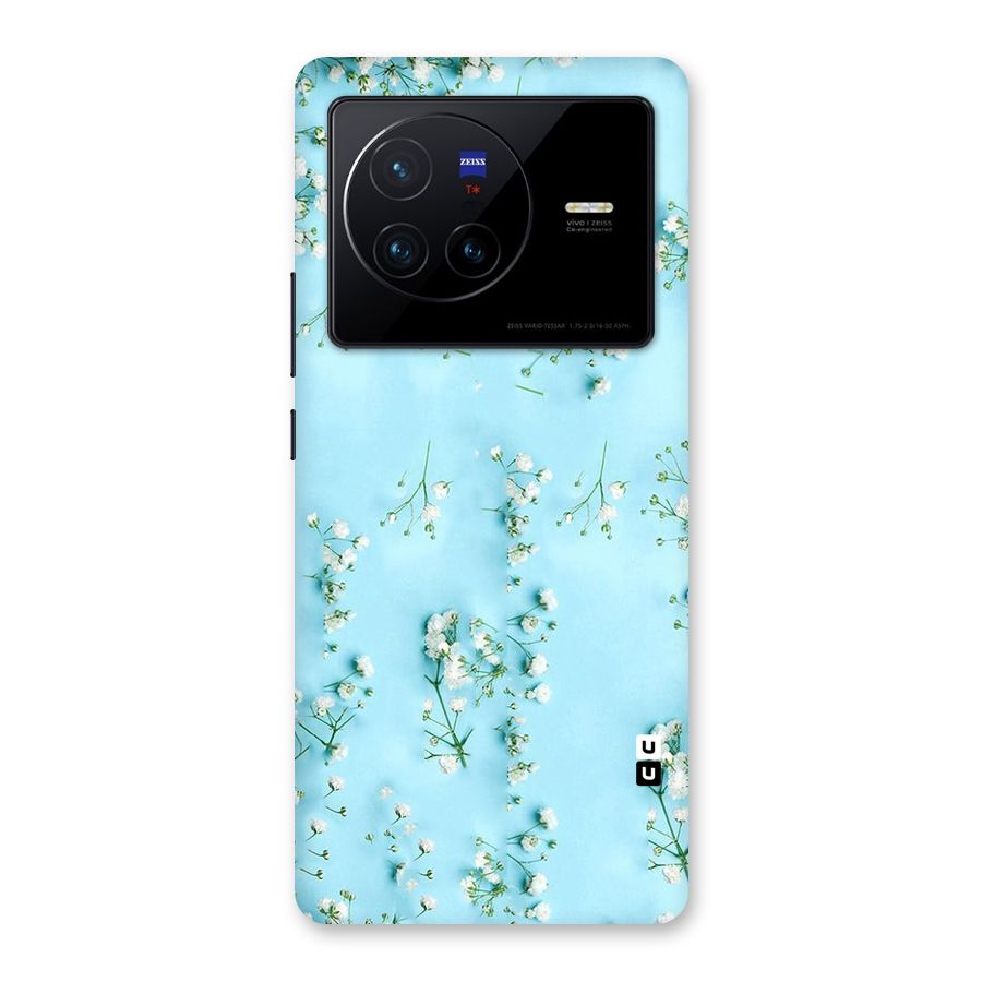 White Lily Design Back Case for Vivo X80