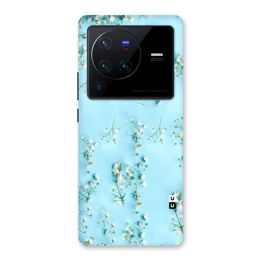 White Lily Design Back Case for Vivo X80 Pro