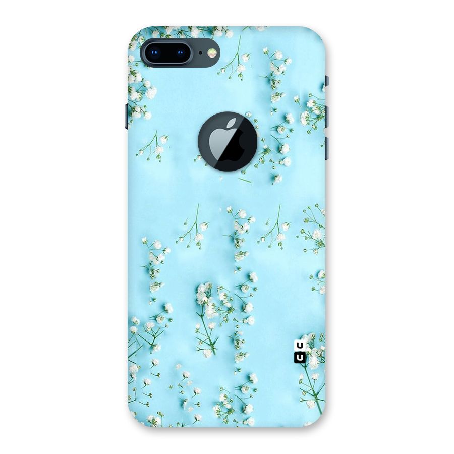White Lily Design Back Case for iPhone 7 Plus Logo Cut