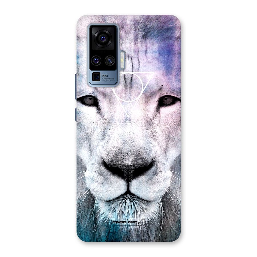 White Lion Back Case for Vivo X50 Pro
