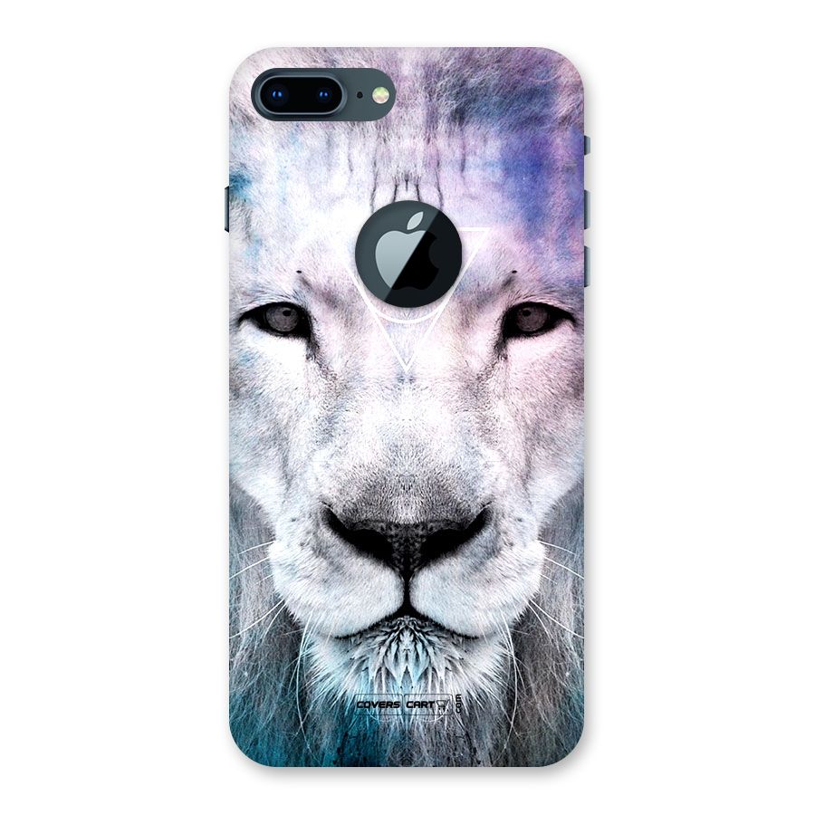 White Lion Back Case for iPhone 7 Plus Logo Cut