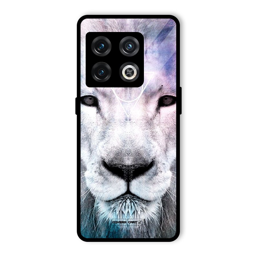 White Lion Glass Back Case for OnePlus 10 Pro 5G